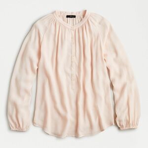 NWT J. Crew XL pink drapey blouse